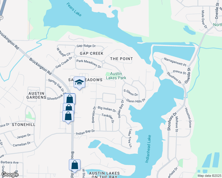 map of restaurants, bars, coffee shops, grocery stores, and more near 4073 Austin Lakes Circle in Sherwood