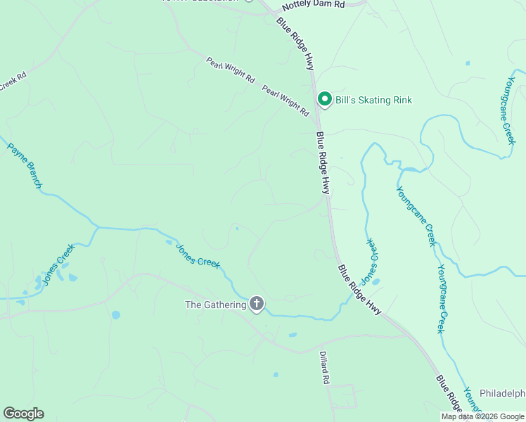 map of restaurants, bars, coffee shops, grocery stores, and more near 7944 Silver Maple Lane in Blairsville