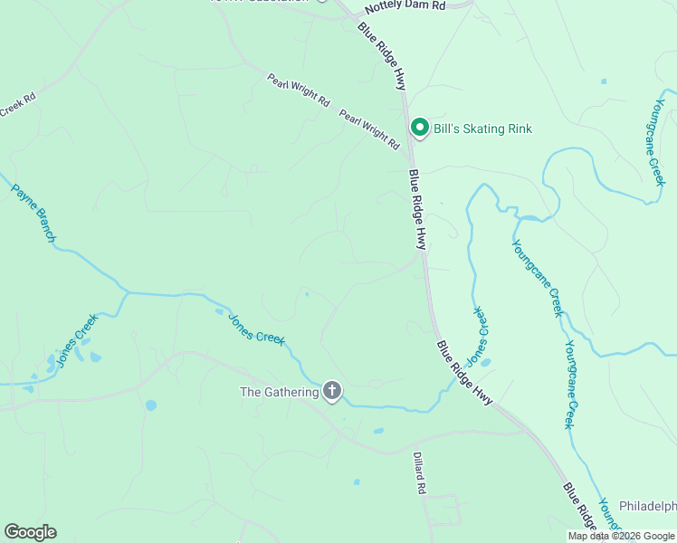 map of restaurants, bars, coffee shops, grocery stores, and more near 7944 Silver Maple Lane in Blairsville