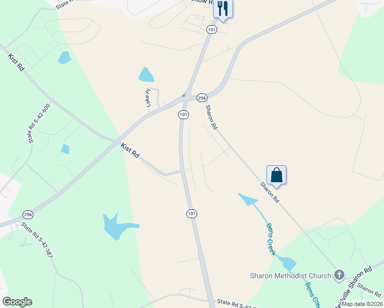 map of restaurants, bars, coffee shops, grocery stores, and more near 2951 South Carolina 101 in Greer