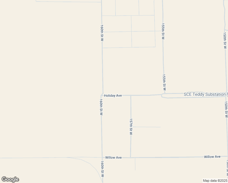 map of restaurants, bars, coffee shops, grocery stores, and more near Holiday Avenue in Rosamond