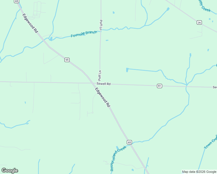 map of restaurants, bars, coffee shops, grocery stores, and more near 18097 Sewell Road in Athens