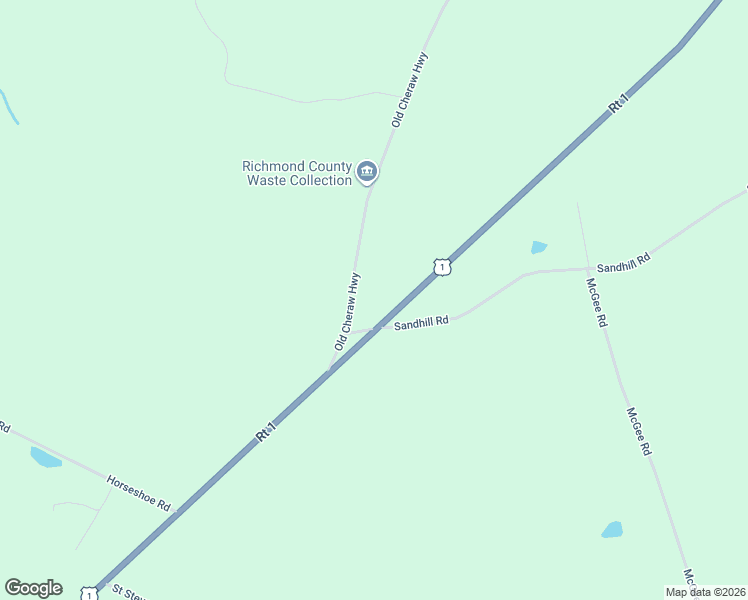 map of restaurants, bars, coffee shops, grocery stores, and more near 1540-1556 US Highway 1 South in Rockingham