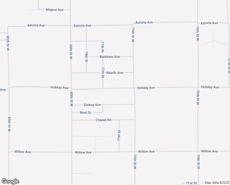 map of restaurants, bars, coffee shops, grocery stores, and more near 7664 Holiday Avenue in Rosamond