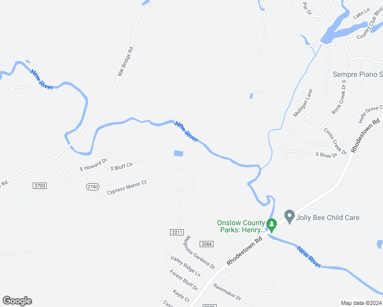 map of restaurants, bars, coffee shops, grocery stores, and more near 158 Forest Bluff Drive in Jacksonville