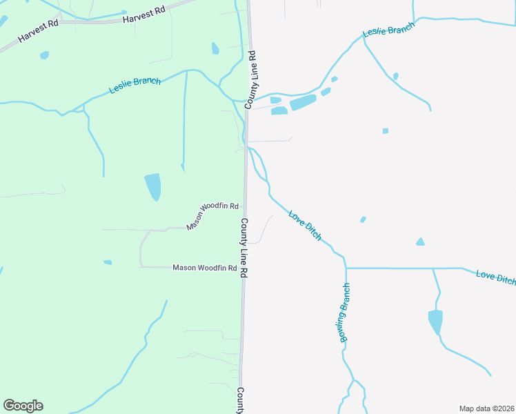 map of restaurants, bars, coffee shops, grocery stores, and more near 651 Love Branch Road in Harvest
