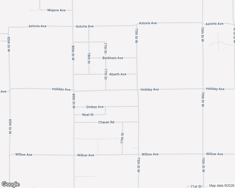 map of restaurants, bars, coffee shops, grocery stores, and more near 7664 Holiday Avenue in Rosamond
