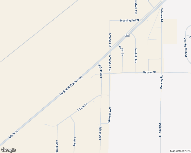 map of restaurants, bars, coffee shops, grocery stores, and more near 23589 Gazana Street in Barstow