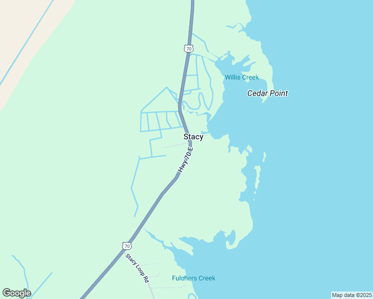 map of restaurants, bars, coffee shops, grocery stores, and more near 1261 U.S. 70 in Stacy