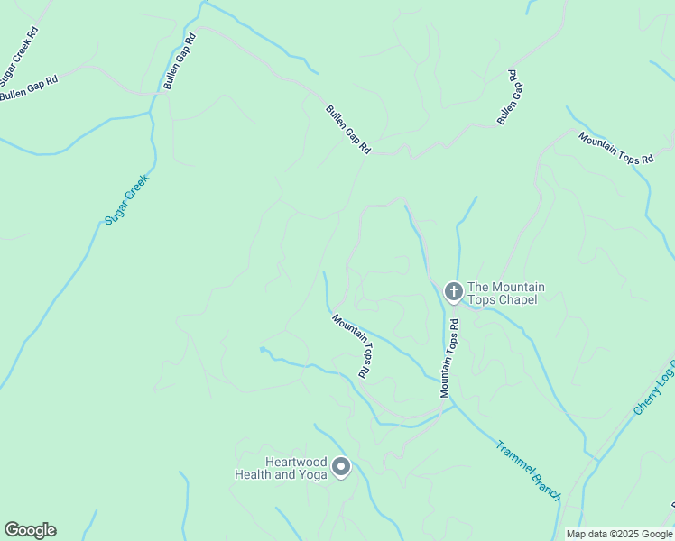 map of restaurants, bars, coffee shops, grocery stores, and more near 2541 Mountain Tops Road in Blue Ridge