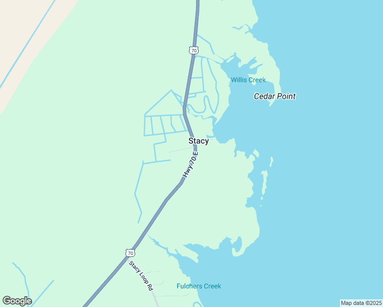 map of restaurants, bars, coffee shops, grocery stores, and more near 1261 U.S. 70 in Stacy