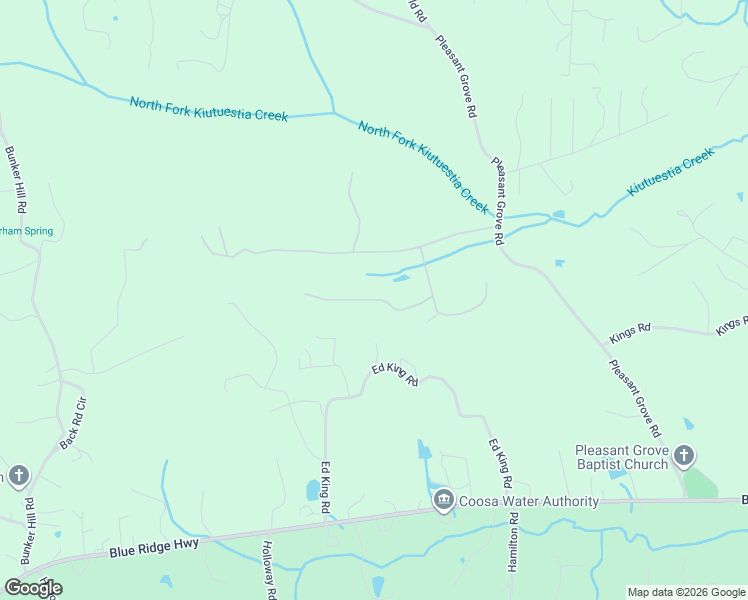 map of restaurants, bars, coffee shops, grocery stores, and more near 1769 Pleasant Grove Road in Blairsville