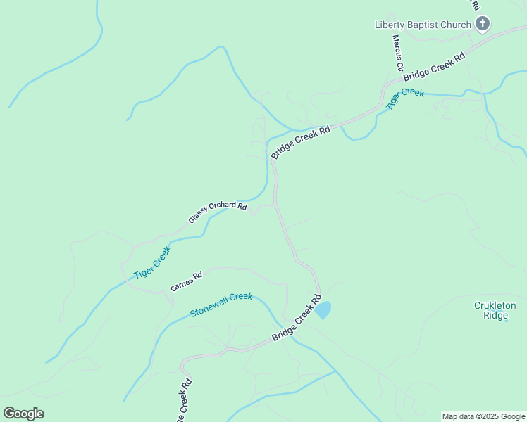 map of restaurants, bars, coffee shops, grocery stores, and more near 412 Glassy Orchard Road in Tiger
