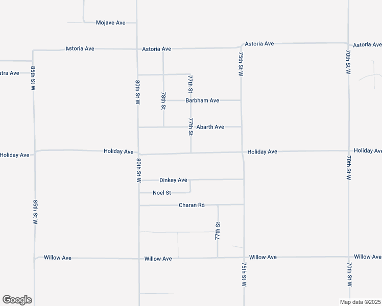 map of restaurants, bars, coffee shops, grocery stores, and more near 77th Street in Rosamond