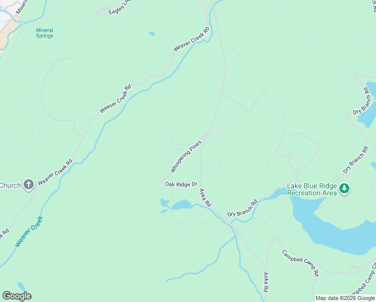 map of restaurants, bars, coffee shops, grocery stores, and more near 158 Whispering Pines Road in Blue Ridge