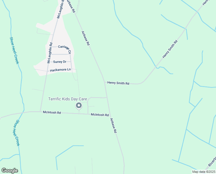 map of restaurants, bars, coffee shops, grocery stores, and more near 21121 Airbase Road in Wagram