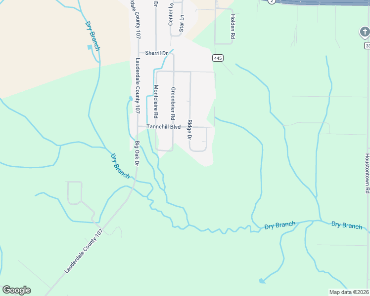 map of restaurants, bars, coffee shops, grocery stores, and more near 1191 Ridge Drive in Killen