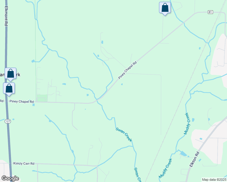 map of restaurants, bars, coffee shops, grocery stores, and more near 20380 Piney Chapel Road in Athens