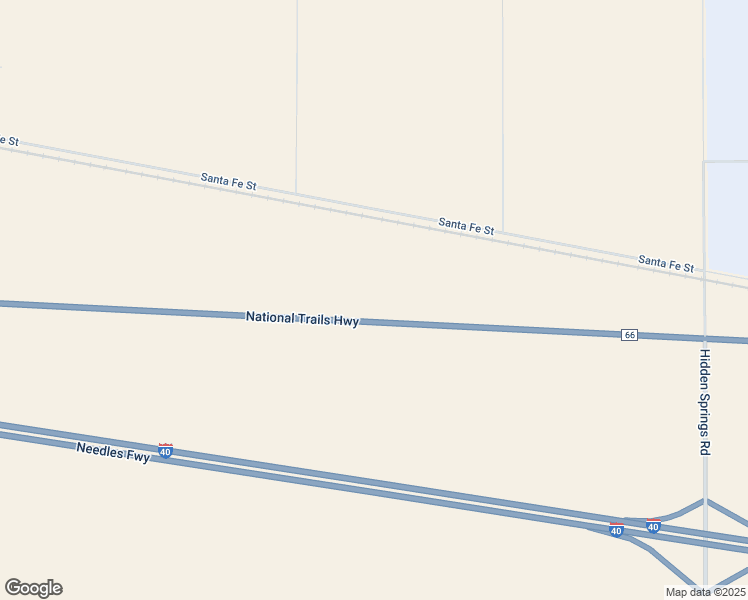 map of restaurants, bars, coffee shops, grocery stores, and more near 2 National Trails Highway in Barstow