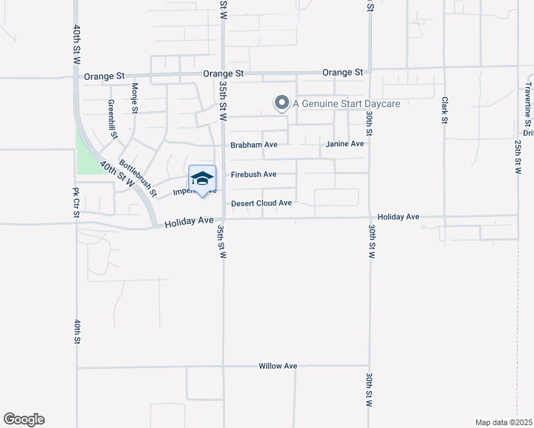 map of restaurants, bars, coffee shops, grocery stores, and more near 2012 Campbell Street in Rosamond
