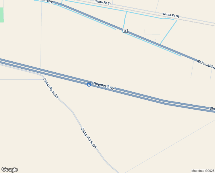 map of restaurants, bars, coffee shops, grocery stores, and more near Interstate 40 in Daggett