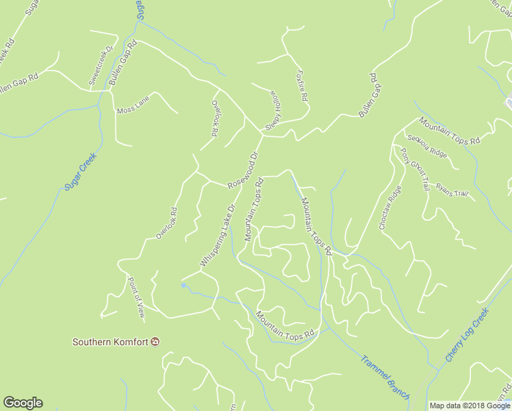 map of restaurants, bars, coffee shops, grocery stores, and more near 2981 Mountain Tops Road in Blue Ridge