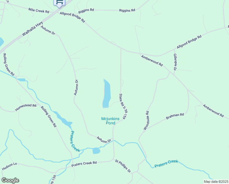 map of restaurants, bars, coffee shops, grocery stores, and more near 146 Praters Creek Road in Pickens