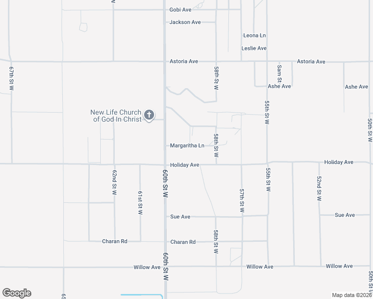 map of restaurants, bars, coffee shops, grocery stores, and more near 5933 Holiday Avenue in Rosamond