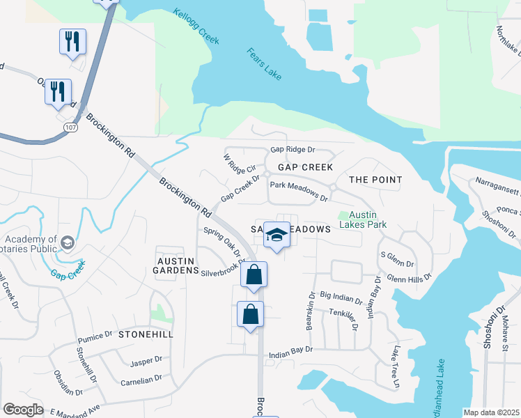 map of restaurants, bars, coffee shops, grocery stores, and more near 7311 Deer Meadows Court in Sherwood