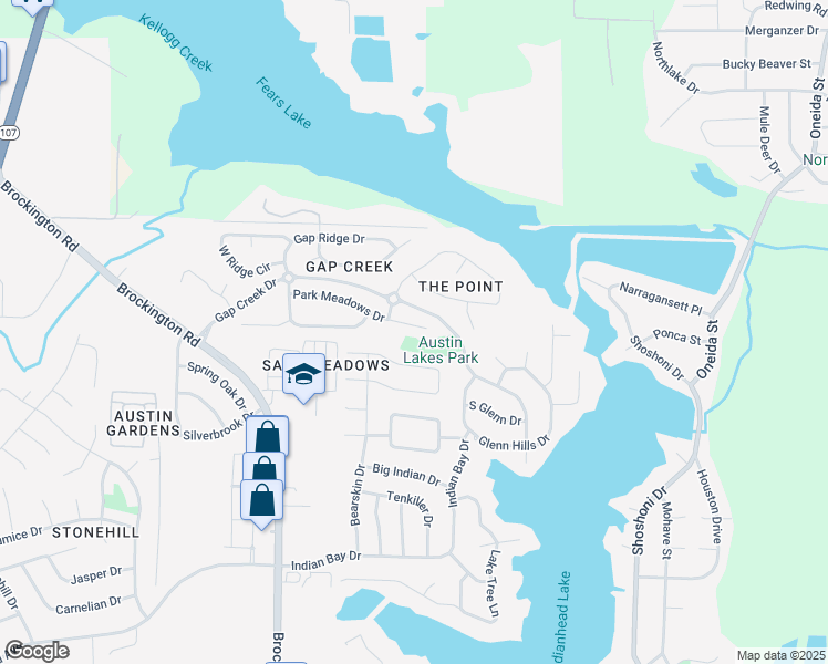 map of restaurants, bars, coffee shops, grocery stores, and more near 6921 Park Meadows Drive in Sherwood