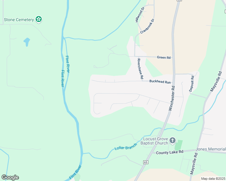 map of restaurants, bars, coffee shops, grocery stores, and more near 134 Buckhead Run in New Market