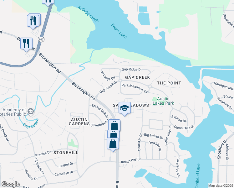 map of restaurants, bars, coffee shops, grocery stores, and more near Deer Meadows Court in Sherwood