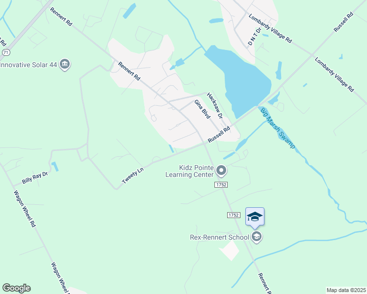 map of restaurants, bars, coffee shops, grocery stores, and more near 62 Tweety Lane in Shannon