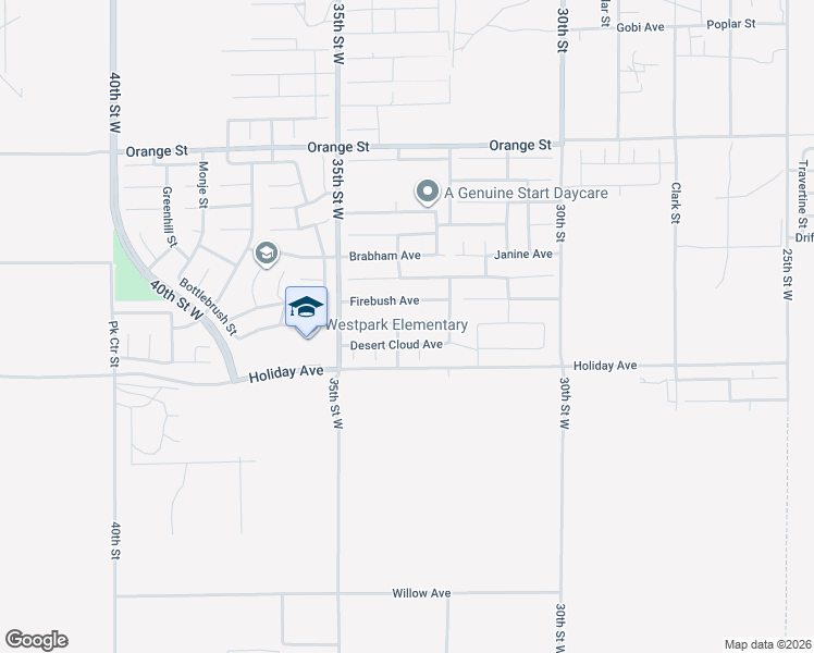 map of restaurants, bars, coffee shops, grocery stores, and more near 3338 Whisper Sands Avenue in Rosamond