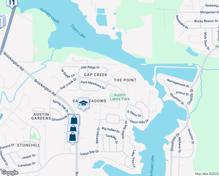 map of restaurants, bars, coffee shops, grocery stores, and more near 6940 Park Meadows Drive in Sherwood