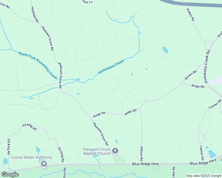 map of restaurants, bars, coffee shops, grocery stores, and more near 329 Earl Patterson Road in Blairsville