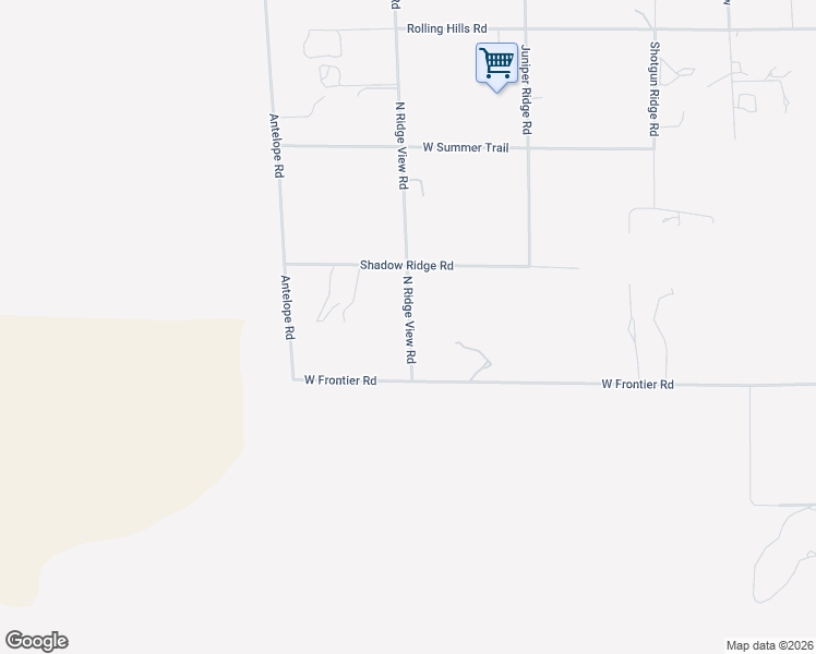 map of restaurants, bars, coffee shops, grocery stores, and more near 21200 North Ridge View Road in Paulden