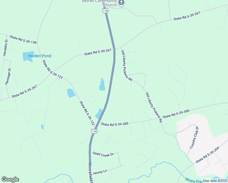 map of restaurants, bars, coffee shops, grocery stores, and more near 4981 Moorefield Memorial Highway in Pickens