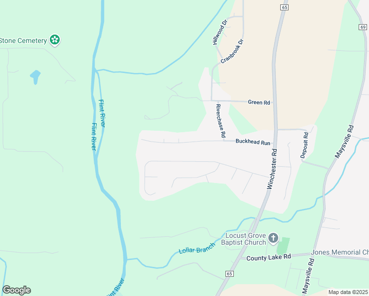 map of restaurants, bars, coffee shops, grocery stores, and more near 134 Buckhead Run in New Market