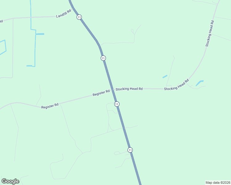 map of restaurants, bars, coffee shops, grocery stores, and more near 100 Stocking Head Road in Rose Hill