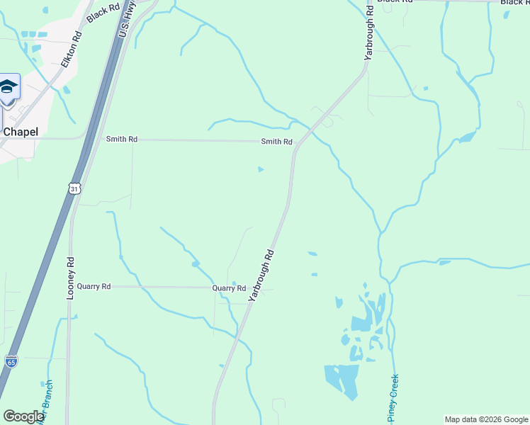 map of restaurants, bars, coffee shops, grocery stores, and more near 20299 Yarbrough Road in Athens