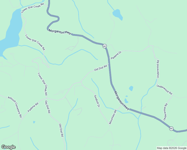 map of restaurants, bars, coffee shops, grocery stores, and more near 161 Old Dial Road in Morganton