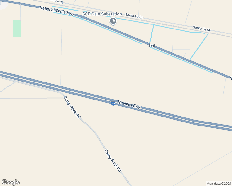 map of restaurants, bars, coffee shops, grocery stores, and more near Interstate 40 in Daggett