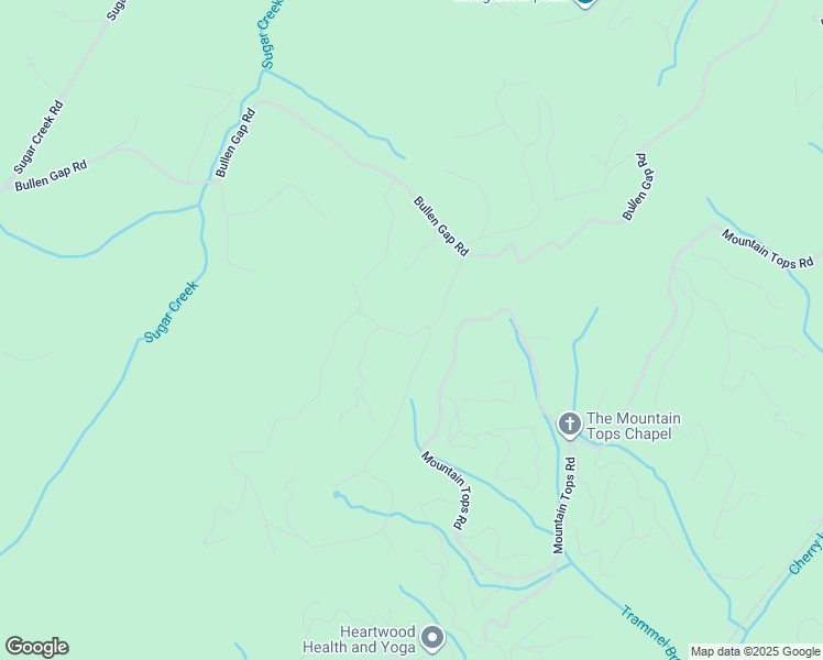 map of restaurants, bars, coffee shops, grocery stores, and more near 106 Underlook Road in Blue Ridge
