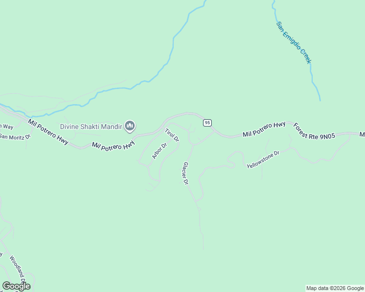 map of restaurants, bars, coffee shops, grocery stores, and more near 2608 Tirol Drive in Frazier Park
