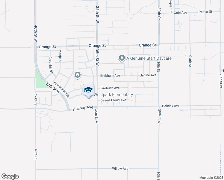 map of restaurants, bars, coffee shops, grocery stores, and more near 3338 Whisper Sands Avenue in Rosamond