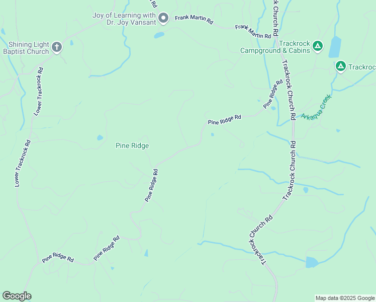 map of restaurants, bars, coffee shops, grocery stores, and more near 1178 Pine Ridge Road in Blairsville