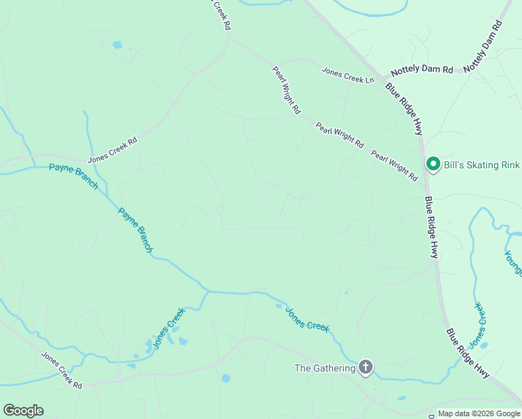 map of restaurants, bars, coffee shops, grocery stores, and more near 8500 Rabbit Run in Blairsville