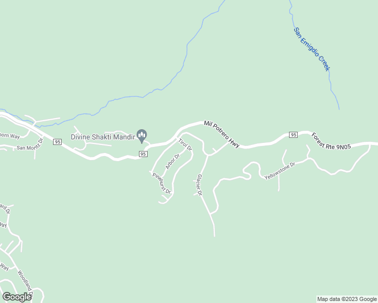 map of restaurants, bars, coffee shops, grocery stores, and more near 2612 Arbor Drive in Frazier Park