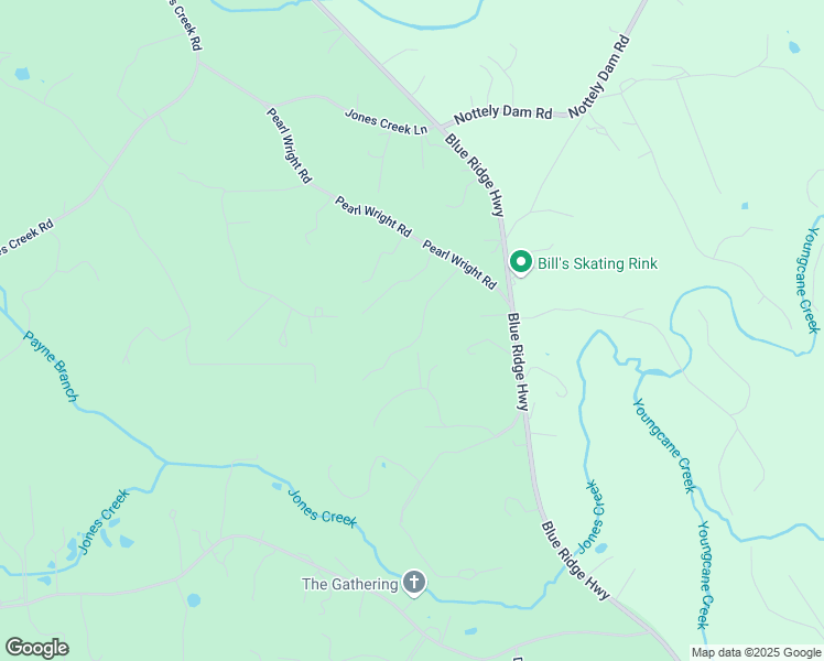 map of restaurants, bars, coffee shops, grocery stores, and more near 200 Renegade Ridge Road in Blairsville